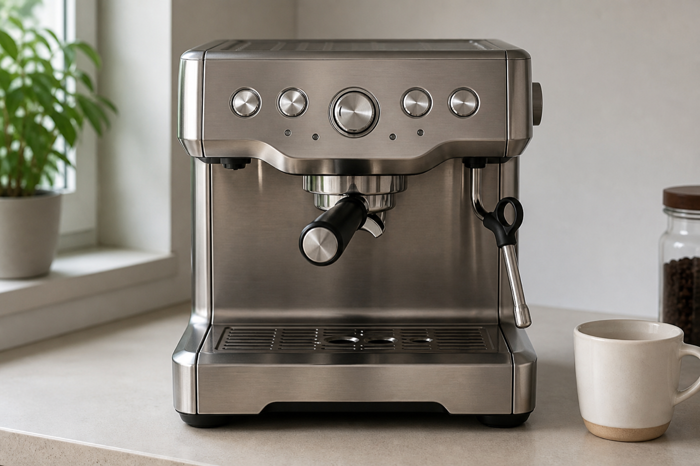 Photo of a prosumer espresso machine