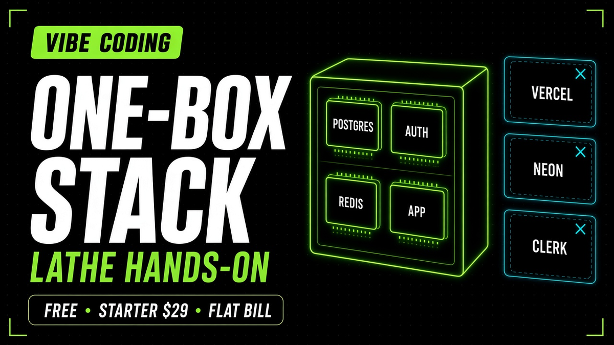A hands-on Supabase + Vercel alternative: Lathe’s one-box stack